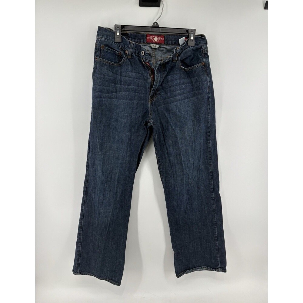 Men's Lucky Brand 181 Relaxed Straight Fit Dark Wash Jeans 34x32